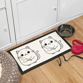 'Cute Angry Cat' Pet Feeding Mat (PM00025196)