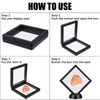 40 Pcs 3D Floating Display Cases 3D Floating Framed Black