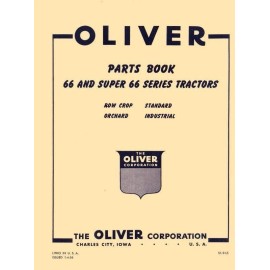 Oliver 66 Super 66 Tractor Parts Book Manual List OL