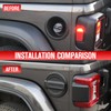 JeCar - Tapa de depósito de gasolina de aluminio compatible