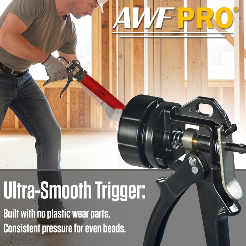 AWF PRO Sausage Caulking Gun, 20 oz Foil Pack and