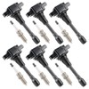 GoaMotors 6pcs UF550 Ignition Coil & 6pcs Iridium Spark Plug