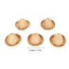 5Pcs Mini Sombrero Straw Hats 3.7in Diameter Retro Simple Style