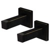 Nuk3y - Perchero de pared cuadrado moderno, 2 unidades, Oiled