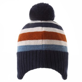 Monimo Winter Hat Boys Knitted Thickened Earmuffs, Hat for Children - stripes