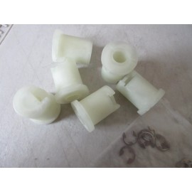 Hobart LOT OF 6 HOBART 00-749952 CONVEYOR ROLLER + RETAINING CLIP GENUINE OEM