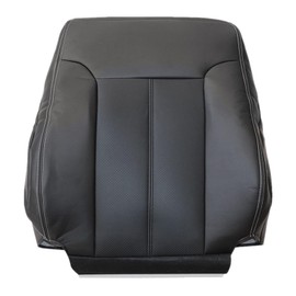 NLQR Front Driver Side Top Lean Back Replacement Microfiber Leather Seat Cover Charcoal Black Compatible with Ford F250 F350 F450 F550 Lariat 2011 2012 2013 2014 2015 2016