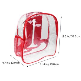 PACKOVE Stadium Approved Clear Bag Clear Shoulder Bag Pvc Transparent Backpack Transparent Backpack See Through Backpack Small Clear Backpack For Beach Sport