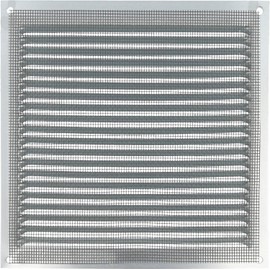 Amig - Square Aluminium Ventilation Grille with Mosquito Net | Ventilation Grille for Air Outlets | Ideal for Kitchen and Bathroom Ceilings | Dimensions: 170 x 170 mm | Colour: White