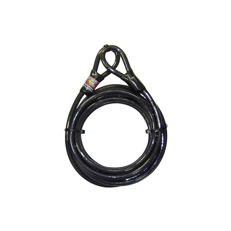 Security Plus 12024701 Cable Loop for Padlock Black