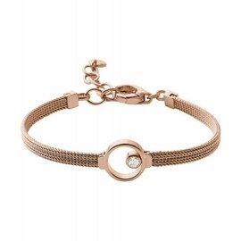 Skagen Damen Edelstahl Mesh Armband ELIN, 16,5 cm Länge, 4 cm Verlängerung mit Karabinerverschluss