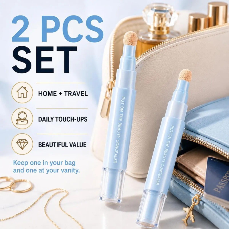 Set De 2 Correctores Y Bases De Doble Efecto Para