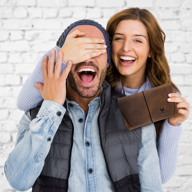 Donbolso Miami Leather Passport Holder for Men and Women Brown