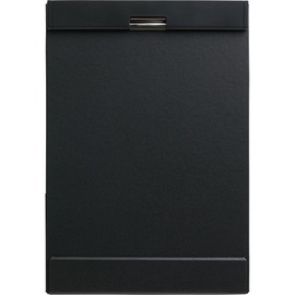 Kingjim Mag Flap Clipboard with Built-in Magnet, A4 Short Side Binding, Black 5085-BK