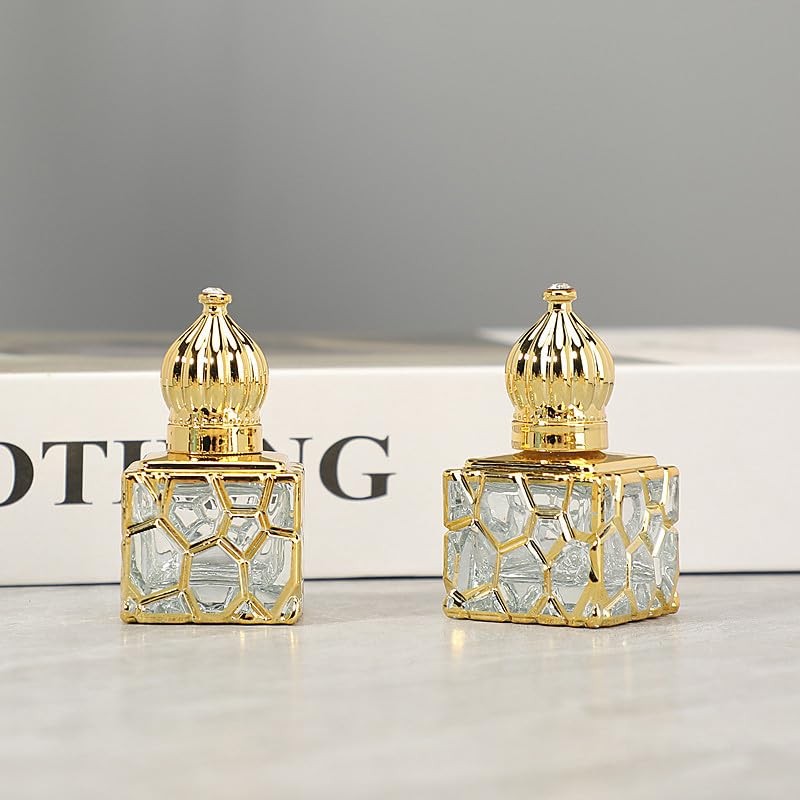 SCOLAND 2pcs Refillable Perfume Bottle Glass Empty Bottle Spray Perfume