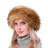 Faux Fur Headband with Elastic for Women's Winter Earwarmer Earmuff(One