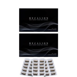 Decarion Patent Ingredients Biopeline, Citrulline, Zinc, Arginine, Maca, Oxoamidine, 67 Carefully Selected Ingredients, Concentrated Formulation, Made in Japan (90 Pieces x 2))