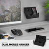 BRAINWAVZ Wall Mount Dual Mouse Holder Display Stand - Holds