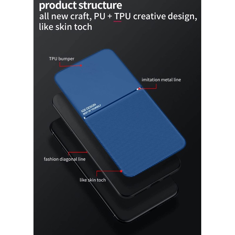 Kepuch Mowen Case Built-in Metal Plate for Oppo Realme 7
