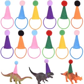 LAKJUOZ 12 Cappelli Mini Party Per Animali Di Peluche, Cappelli A Cono Per Feste Di Compleanno, Bambole, Cani, Gatti, Decorazioni Di Compleanno Per Vari Animali, Decorazioni Per Feste, Cappello A