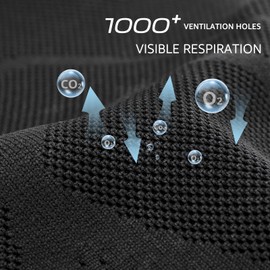 HKR Women's Slip On Trainers, Memory Foam Trainers, Sports Shoes, Comfortable Slip-On Shoes, black 1