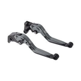 A ABSOPRO Short Long Brake Clutch Levers for Yamaha YZF R1 09-14 6 Positon Adjustable Motorcycle Handlebar Brake Lever Aluminium Alloy Titanium Handle Black End