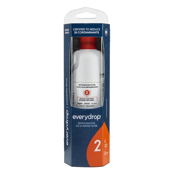 EveryDrop Premium Refrigerator Water Filter Replacement (EDR2RXD1B). The ONLY Water Filter Approved for*: Maytag, Whirlpool, KitchenAid, Amana Brand refrigerators. (W10413645A)