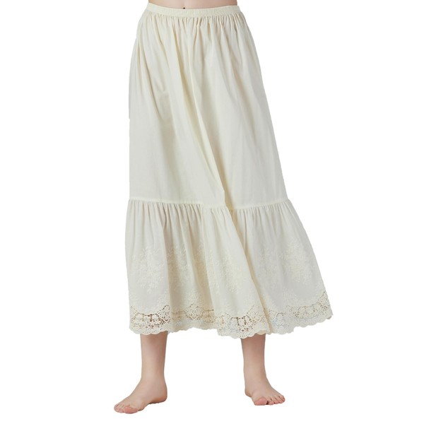 BEAUTELICATE Extensor de falda de medio deslizante, 100% algodón, estilo