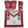Masonic Blue Lodge Master Mason Red Apron Set Apron Collar