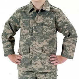 Rothco ACU Digital Kids Camo BDU Shirt - Army Style Children's Fatigue Jacket - XL