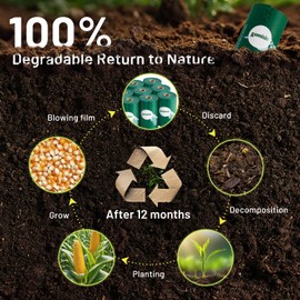 ZOMISIA 100% Certified Compostable Dog Poop Bags - Unscented Dog Waste Bags 36 Rolls, Extra Thick 100% Leakproof, BPI (ASTM D6400) Certified Poop Rolls, 540 Bags