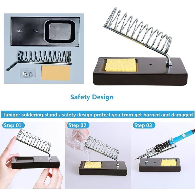 YVXUN Electronics Soldering Iron Kit, 80W Adjustable Temperature Welding Tool
