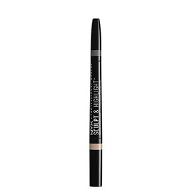 NYX PROFESSIONAL MAKEUP Sculpt and Highlight Brow Contour, Eyebrow Pencil, Black Golden