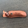 Laguiole en Aubrac Genuine Brown Leather Sheath/Case/Pouch/Protector For Folding Knife