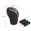 Lunsom Gear Shift Shifter Knobs, 6 Speed Leather Shift Knob
