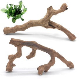 VCEPJH Snake Climbing Branch, 2Pcs Reptile Wood Natural Cork Log Tank Accessories Tree Trunk for Chameleon Bearded Dragon Gecko Snake Frog Spider