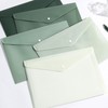 Large Capacity File Folder Button Closure Water Document Pouches Letter