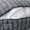 Volple Faux Rabbit Fur Reading Pillow with Arms,Removable Cover, Adjustable