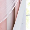 NICETOWN Pink & Grey Ombre Blackout Curtains for Kid Girls