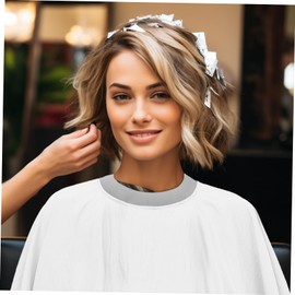 Healeved Hairdressing Shop Fabric White Haircut Cape for Women Cape for Hairdresser Large Hairdressing Cape Hairdressing Accessories Salon Hairdressing Cape Unique Hair Cutting Cape