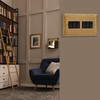 Varilight 6-Gang 10A 1- or 2-Way Switch Classic Georgian Brass