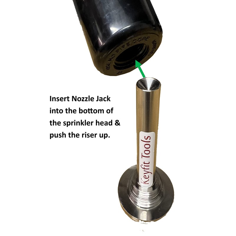 Keyfit Tools Nozzle Jack Pushes & Locks The Sprinkler Head