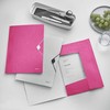 Leitz 155543 Wow Corner Folder A4 PP Pink Metallic