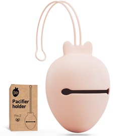 Baby Uma Silicone Pacifier Holder Case - BPA-Free, Dishwasher-Safe & Universal Pacifier Case for Diaper Bag, Fits 2 Pacis