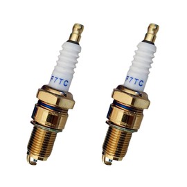2 Pcs Replacement of F7TC Spark Plug Mini Gasoline Engine Spark Plug Durable Engine Spark Plug for Generator Tractor ATV Dirt Bike Go Kart Moped Scooter