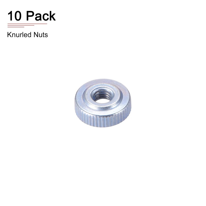 DTGN 10pcs M4x4mm(DxH) Knurling Nuts for Furniture and Equipment Thumb
