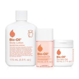 Bio-Oil Skincare Bundle for Sensitive and Dry Skin, Stretch Marks, Skin Care Oil (2 Oz), Dry Skin Gel (1.7 Oz), & Body Lotion (5.7), Pregnancy and Maternity Stretch Marks, Trial Kit