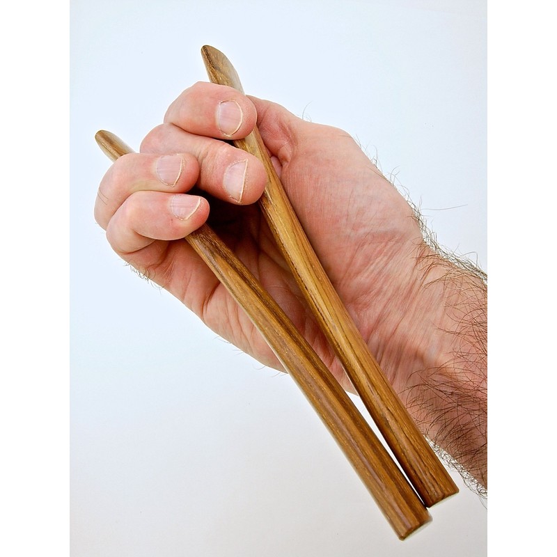 Pea Patch Minstrel-style Teak Rhythm Bones, Wide