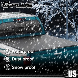 G-PLUS LED 3rd Third Center High Mount X Stop Light Lamp Compatible with 2004-2012 Chevy Colorado/GMC Canyon 2006-2008 Isuzu I-Series 3D LED Bar Tail Brake Light 15286505