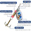 10 PCS Spinner Bait Set Multi Colored Fishing Lures Set